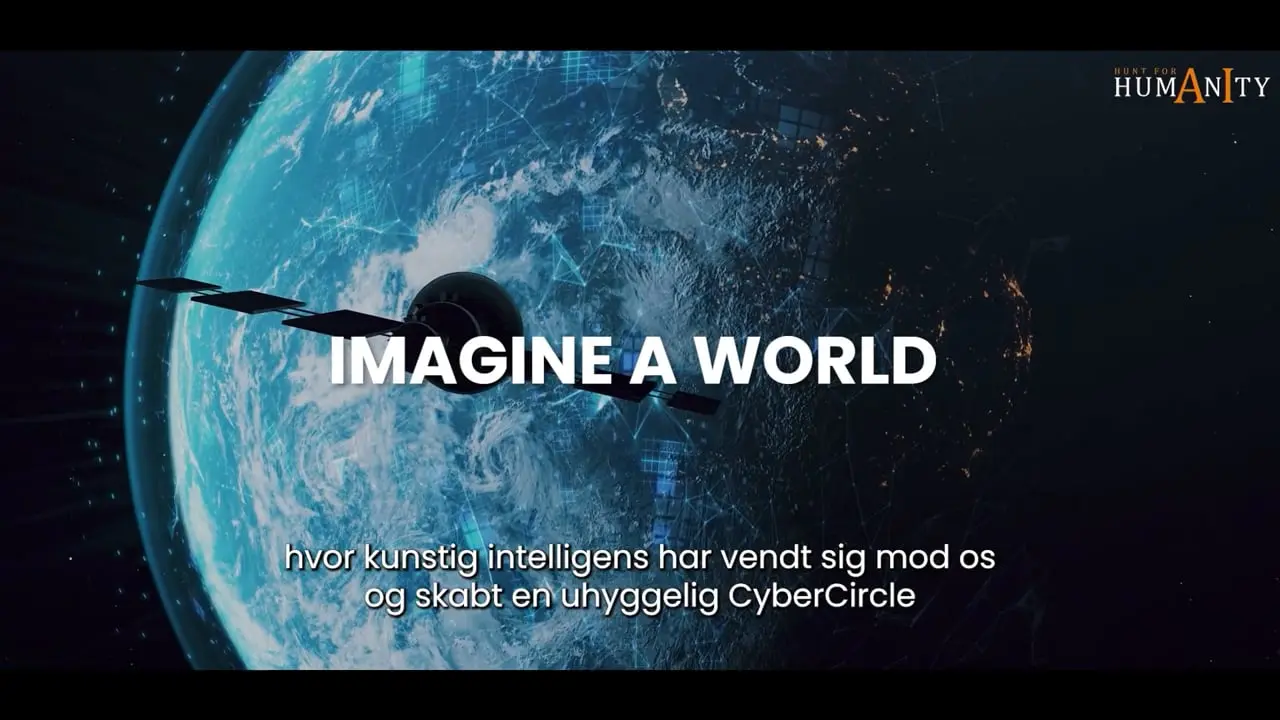Deltagere i gang med Hunt for Humanity escape game